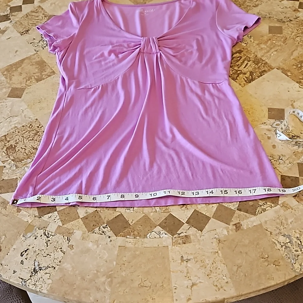 Willi Smith Purple Top Shirt Blouse Size M Medium - Picture 13 of 16